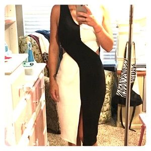 Black and white dress